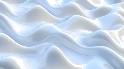Obraz premium Abstract flowing light blue and white waves