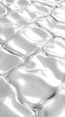 Abstract metallic surface with undulating, reflective, grid-like pattern (1) . AI generative