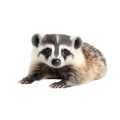 cute and curious animal, this creature has distinctive appearance with soft fur coat