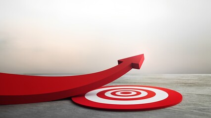 Business growth strategy target achievement innovative marketing digital space conceptual design forward-looking vision