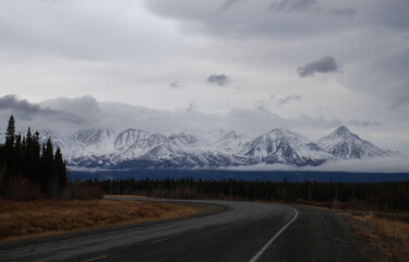 Bend in Alaska Highway
