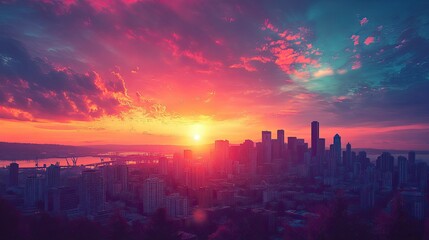 City Skyline - Breathtaking shots of city skylines, featuring tall skyscrapers, iconic landmarks, and panoramic views of urban landscapes in major metropolitan areas.