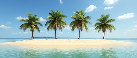 Fototapeta premium Tropical Island Paradise. (1)