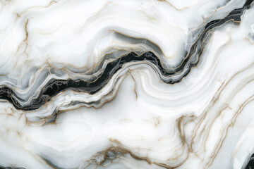 Obraz premium White curly marble
