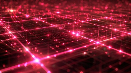 Fototapeta premium Laser Grid: A grid formed by intersecting laser beams, used in futuristic or action scenes to depict energy fields or protective barriers, adding intensity and danger. 