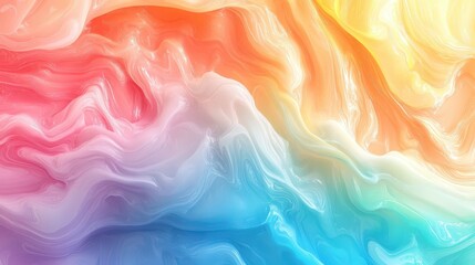 Obraz premium Vibrant Rainbow Swirl Abstract Background Texture Design for Website Banner or Wallpaper