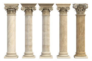 Ancient Greek Column in Classic Architecture Style