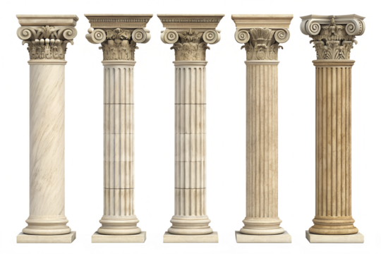 Ancient Greek Column in Classic Architecture Style
