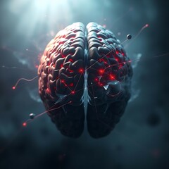 3d rendered illustration of a human brain