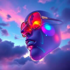 Abstract image of glasses 