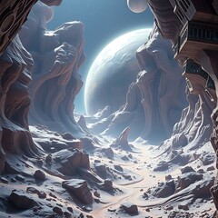 Abstract image of moon