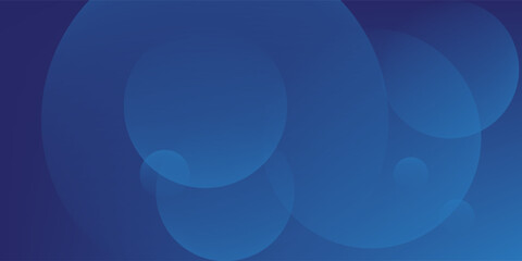 Abstract blue background with circles. Vector illustration