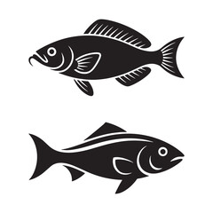 Fototapeta premium set of fish