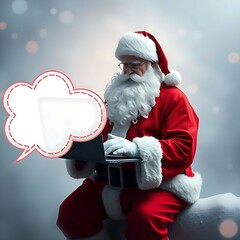 santa claus is thinking 