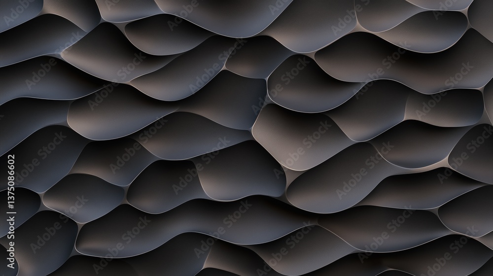 Fototapete abstract pattern of wavy lines in a dark grey color. the lines are arranged in a repeating pattern, 
