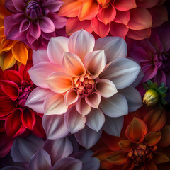 romantic dahlia bouquet