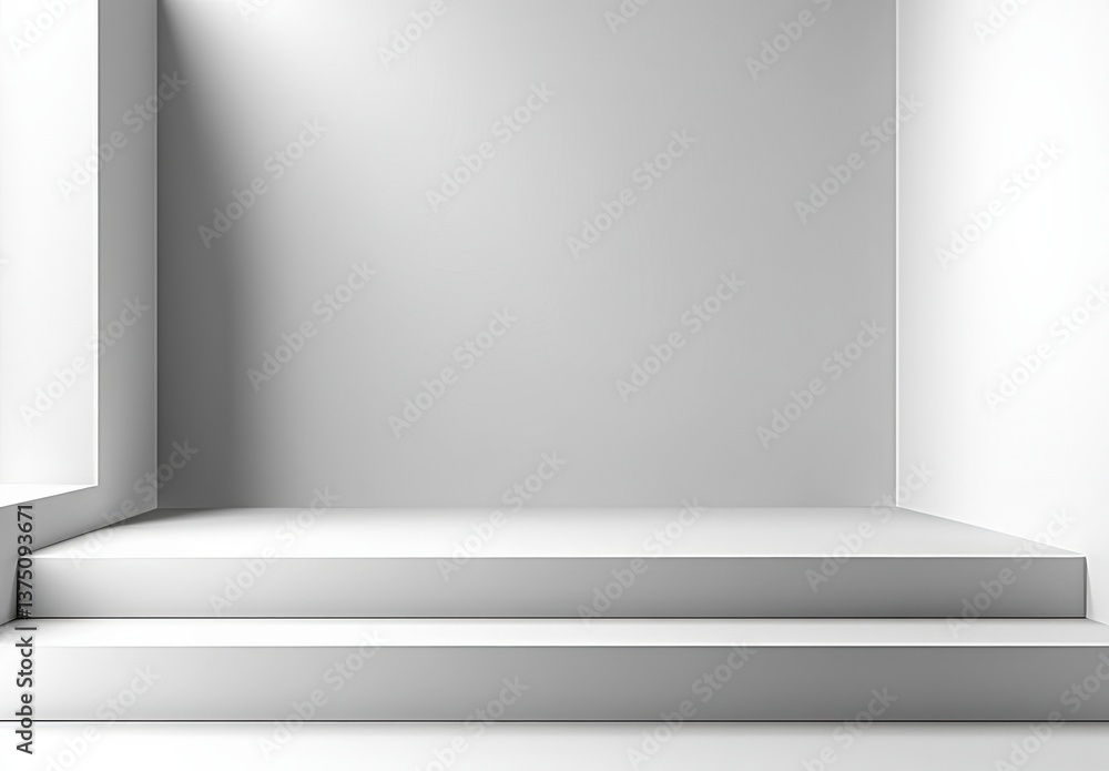 Poster modern minimalist empty stage display