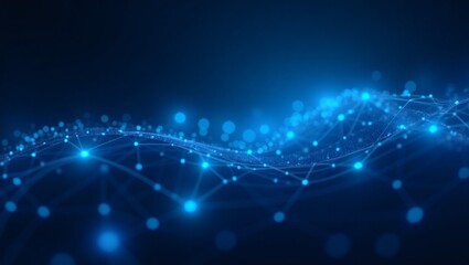 abstract blue background with lights