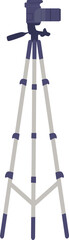Digital camera on tripod vector illustration