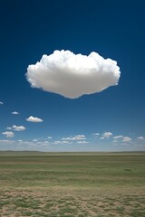 Single Cloud over Vast Plain.