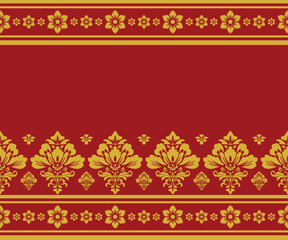 Elegant Seamless Damask Pattern – Vintage Ornamental Floral Background for Luxury Design and Home Decor