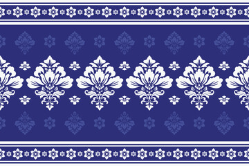 Elegant Seamless Damask Pattern – Vintage Ornamental Floral Background for Luxury Design and Home Decor