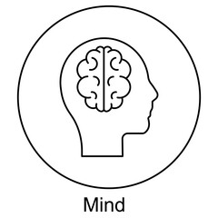 Mind Icon, Unlocking the Power of the Mind, The Mind A Gateway to Infinite Possibilities