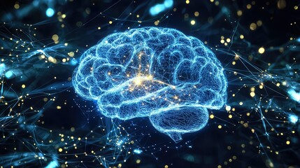 brain-like structure formed from streams of data