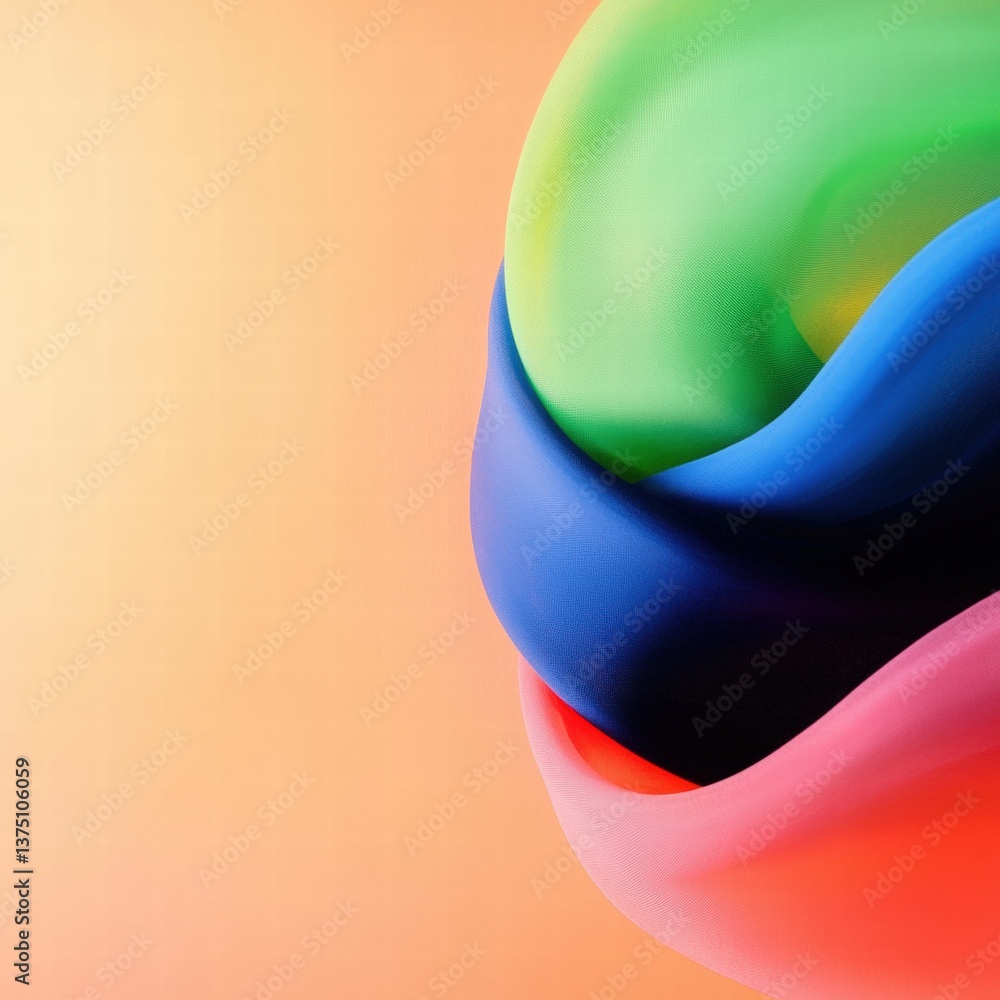Poster colorful object displaying a vibrant array of hues and patterns that captivates the viewer?s attenti