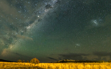 The Milky Way Galaxy with some light cloud
