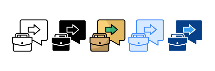 Career Guidance Icon Set Multiple Style Collection