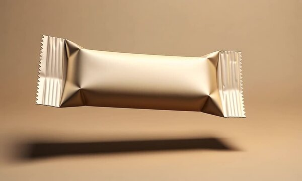 Elegant Mockup:  A Golden Candy Bar Package Design