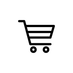 Shopping cart symbol shop and sale icon