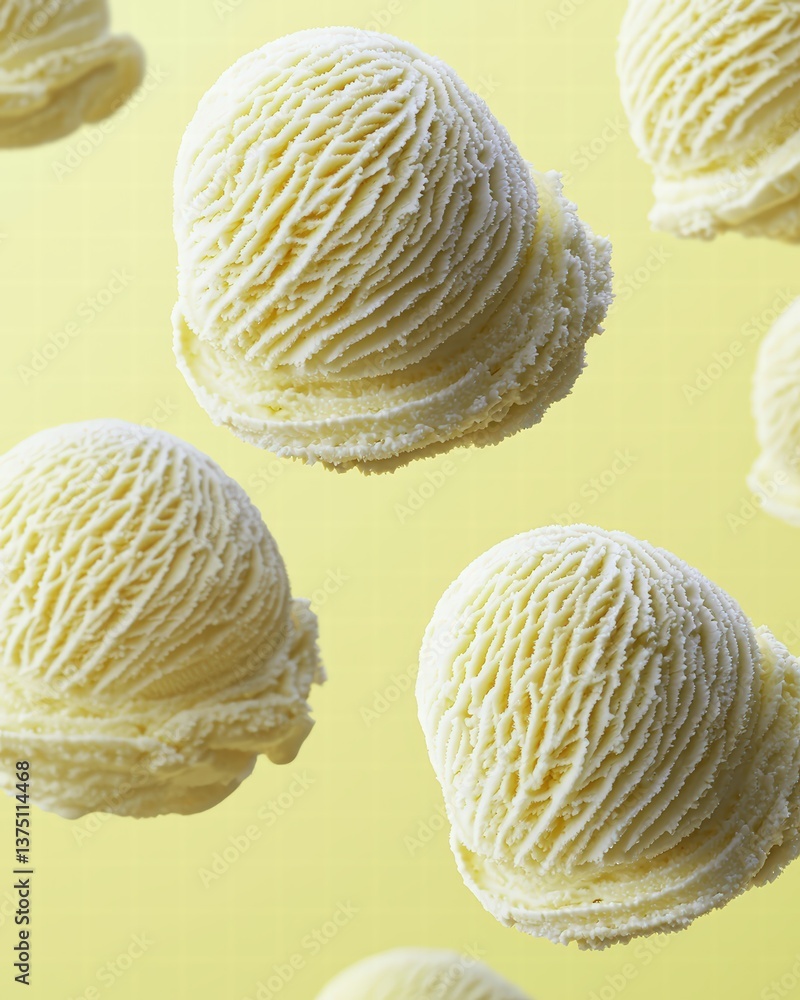 Poster a colorful array of ice cream scoops piled high in a bowl ready to be enjoyed on a warm day