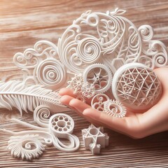 D Printed Decor Elements Decorations or fixtures created using D