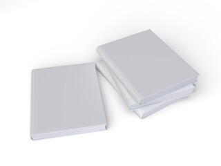 Empty Magazine or Book mockup design isolated on background. Template cover for presentation a publisher, notebook, catalogs, brochures, magazines, diary, journal, booklet, portfolio or publication