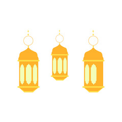 Obraz premium Islamic Decoration With Hanging Golden Lantern