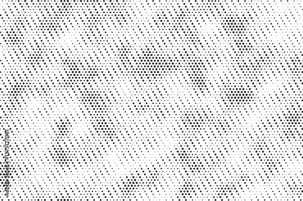 Poster Halftone background vector, abstract backdrop design with two tone pattern and copy space for edit your content
