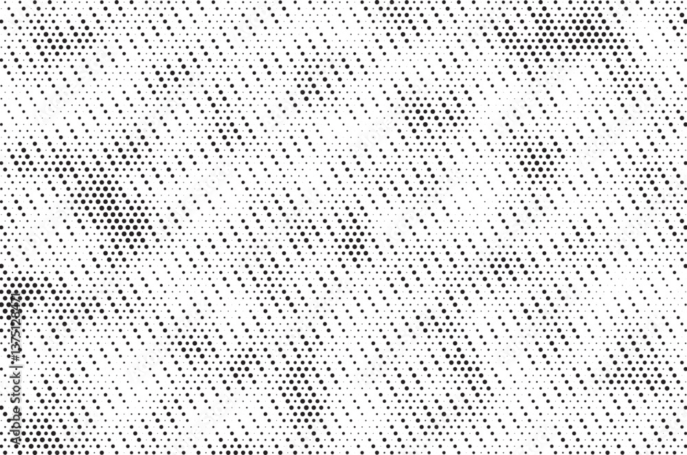 Poster Halftone background vector, abstract backdrop design with two tone pattern and copy space for edit your content