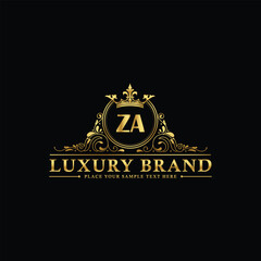 Fototapeta premium ZA creative luxury Logo