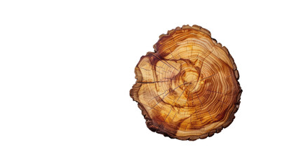 Wooden Legacy: A detailed cross-section of aged timber, revealing concentric growth rings that narrate a story of time, seasons, and the natural life cycle of the tree.