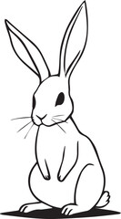 Rabbit. Hand drawn vector illustration