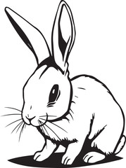 Rabbit. Hand drawn vector illustration