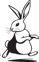 Rabbit. Hand drawn vector illustration