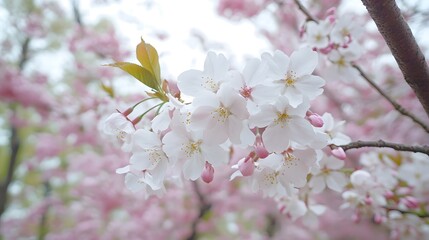 Obraz premium Cherry Blossoms in Full Bloom