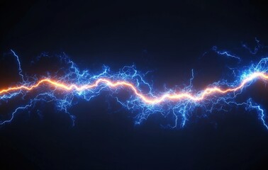 Abstract Powerful Electric Discharge