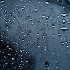 drops of water on the window