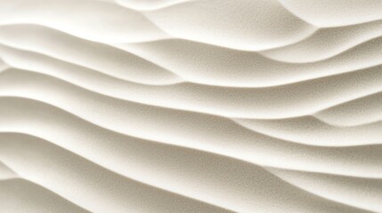 Obraz premium Abstract wave pattern in soft white texture.