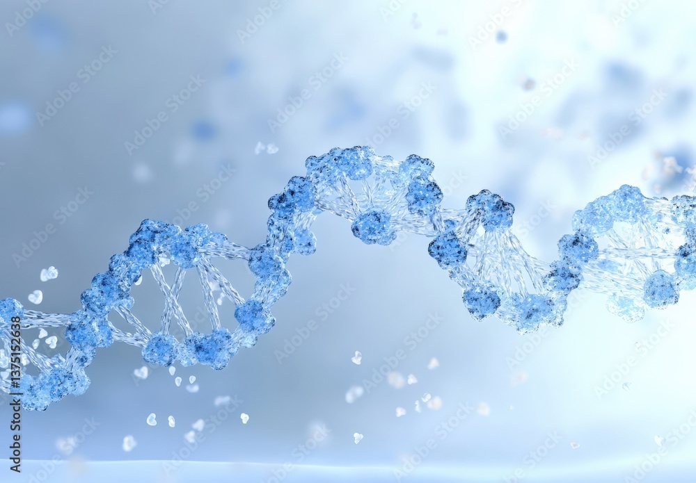 Poster dna structure in a visual representation