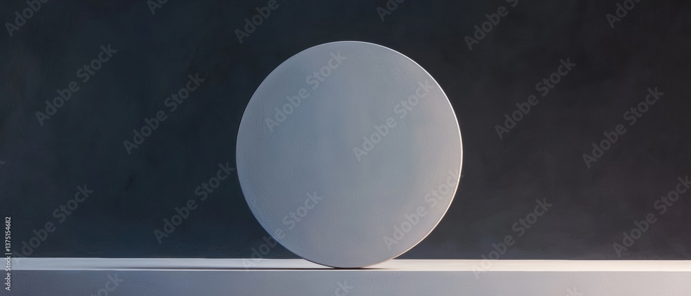Fototapete photograph of a large, oval-shaped object on a white surface. the object appears to be made of a smo